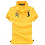 2014 ralph lauren t-shirt polo ville logo homme populaire 311 jaune